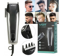 Машинка для стрижки волос VGR V 120 / Профессиональная машинка для стрижки+ 8 насадок и ножницы