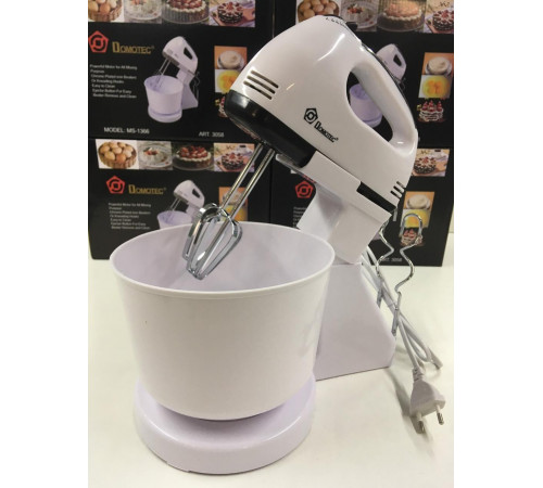 Миксер с чашей DOMOTEC MS-1366/ 3058 (6 шт/ящ) за 984 грн
