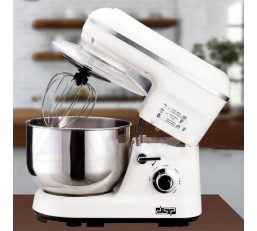 Миксер тестомес стационарный DSP KM 3007 Pro 1200 Вт с металлической чашей (2 шт/ящ) за 9712 грн