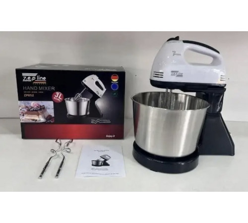 Миксер с металлической чашей 1000 Вт ZP-052 (12) за 1035 грн