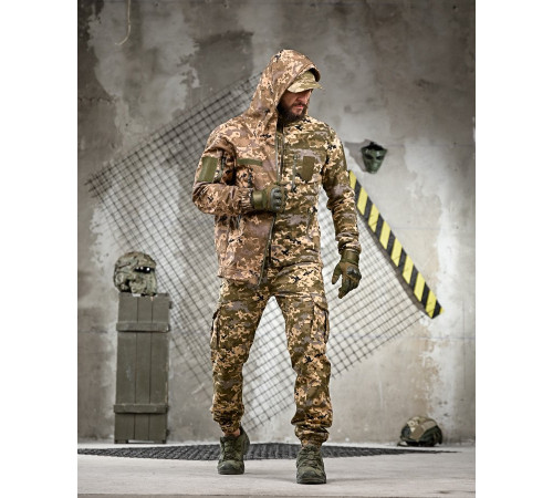 Тактичний костюм softshell 6в1 піксель ПП7860 за 4289 грн
