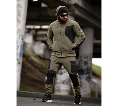 Флісовий спортивний тактичний костюм TARANTUL oliva/black ТР6552 за 2199 грн