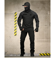 Літній тактичний костюм чорний 6в1 black ТР6919