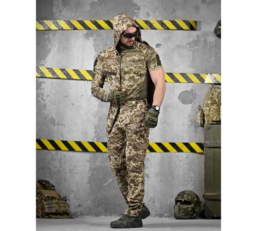 Літній еластичний тактичний костюм fragment 3в1 піксель ДЛ6475 за 3575 грн