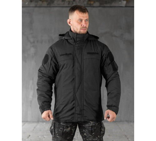 Зимняя тактическая куртка ISLAND black ВТ6819