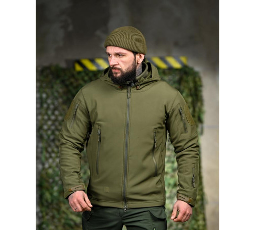 Демісезонна тактична куртка Soft Shell Silver Knight Windstoper олива ОР1233 за 1869 грн