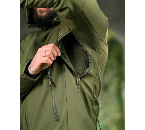 Демісезонна тактична куртка Soft Shell Silver Knight Windstoper олива ОР1233 за 1869 грн