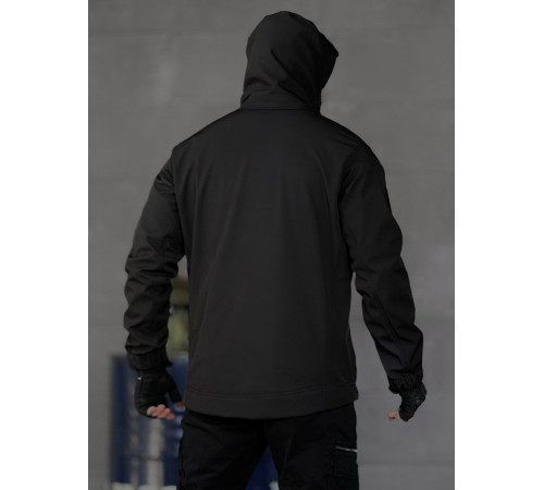 демісезонна тактична куртка софтшел lion black ВТ5053 за 1705 грн