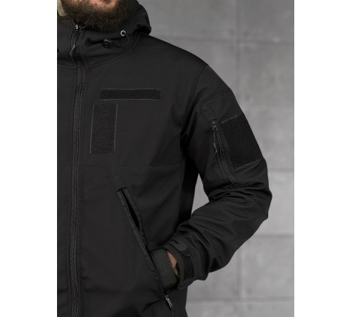 демісезонна тактична куртка софтшел lion black ВТ5053 за 1705 грн