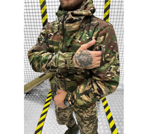 Тактична куртка SoftShell софтшель мультикам легка M