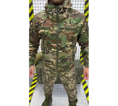 Тактична куртка SoftShell софтшель мультикам легка M