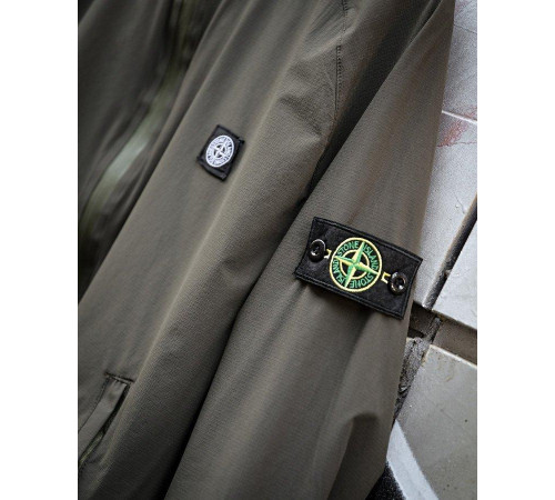 Городская Ветровка Stone island карман oliva 4 люкс ДЛ7037