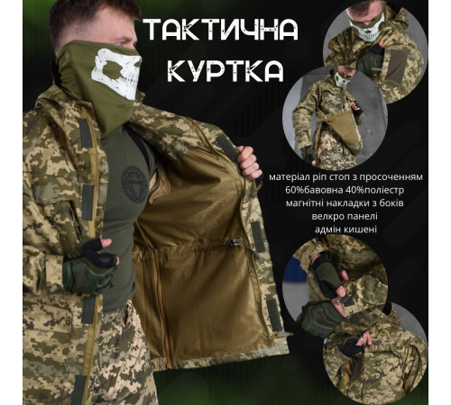 Куртка пікселів весна тактична багато кишень