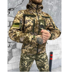 Тактична куртка SoftShell софтшел піксель легка XXL