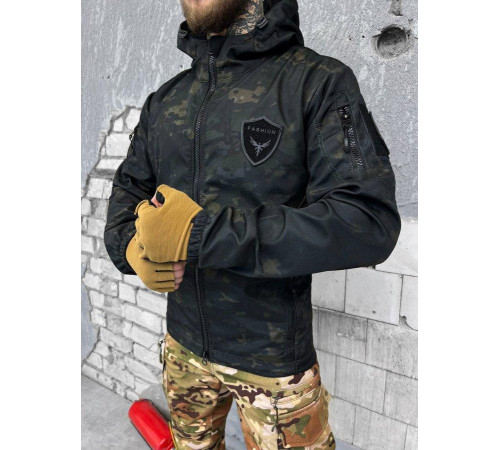 Куртка Softshell black мультикам ВТ7510