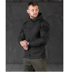 Демисезонная тактическая куртка Soft Shell Silver Knight Windstoper black ОР1232