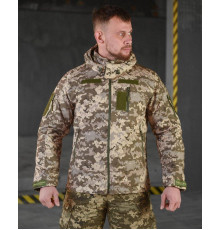 Тактическая куртка софтшел single sword jumper (двоной флис)