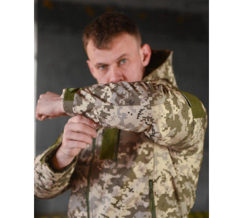 Тактична куртка софтшел single sword jumper (двоний фліс)