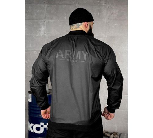 Легка вітровка army black ВТ5072