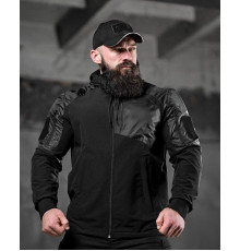 Тактическая ветровка RECOBA черная ДЛ6350