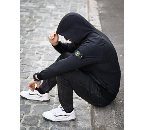 Городская Ветровка Stone island карман black 4 ДЛ7035