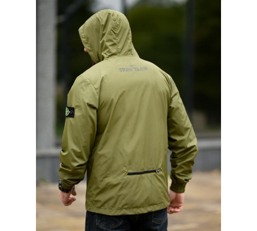 Вітровка кишеня Stone island oliva 4 ПП8000