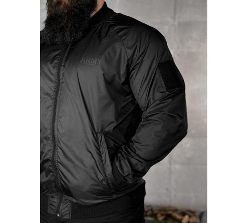 Легка вітровка army black ВТ5072