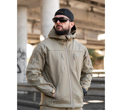Городская тактическая куртка MAXIMUS софтшел coyot ПП7989
