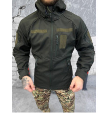 Тактическая куртка softshell софтшел олива флис ВТ5955