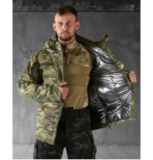 Тактична куртка чоловіча мультикам на підкладці тепла омніхіт зберігає тепло тіла XL