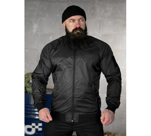 Легка вітровка army black ВТ5072