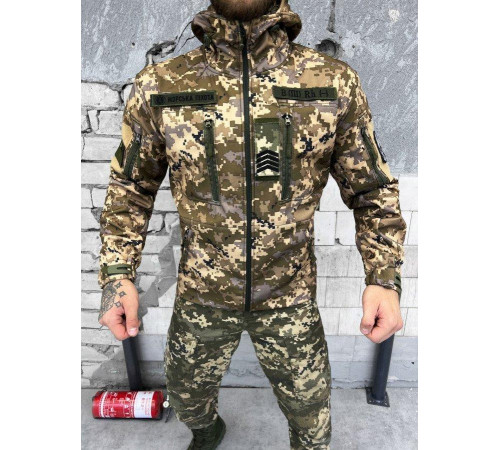Тактична куртка Softshell софтшел піксель ВТ6447
