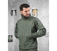 Тактическая ветро влаго защитная куртка ANTANTA олива ДЛ6333