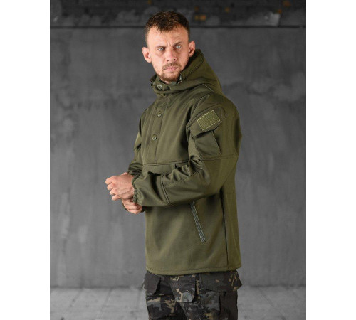 Тактическая куртка анорак софтшел seul olive НП4945