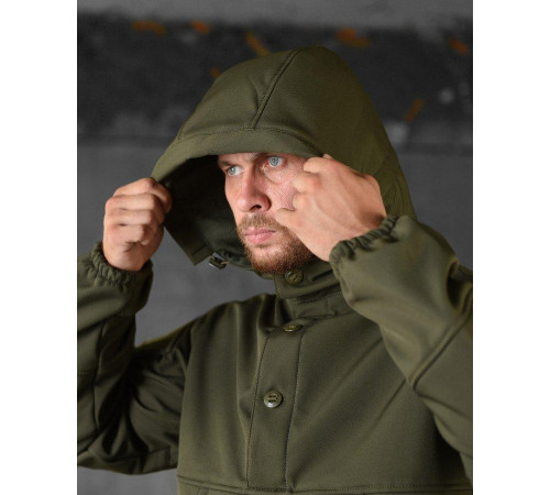 Тактическая куртка анорак софтшел seul olive НП4945