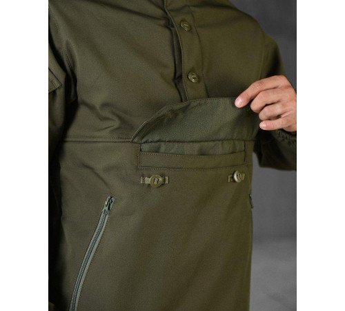 Тактическая куртка анорак софтшел seul olive НП4945