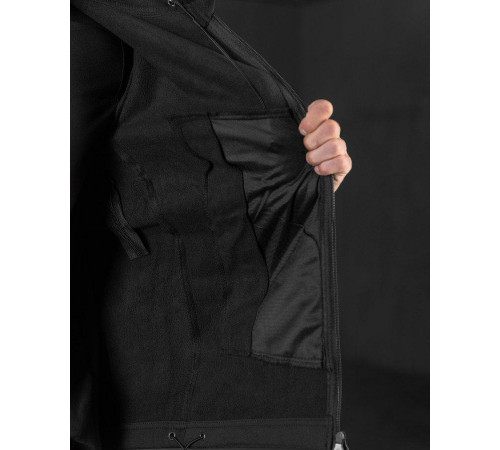 Демисезонная тактическая куртка Soft Shell Silver Knight Windstoper black ОР1232