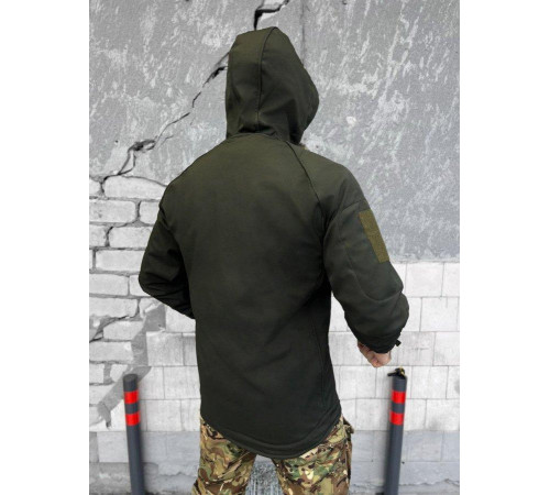 Тактична куртка softshell софтшел олива фліс ВТ5955