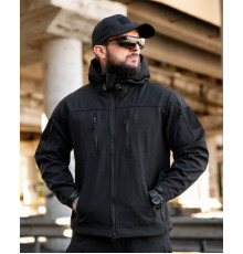Городская тактическая куртка MAXIMUS софтшел black ПП7980