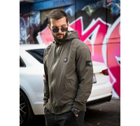 Городская Ветровка Stone island карман oliva 4 люкс ДЛ7037