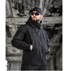 Тактична куртка softshell masad чорна