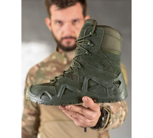 Тактичні черевики берці AK olive ВТ0528