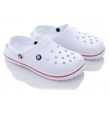 Кроки чоловічі білі сабо Медичне взуття "Прогрес Crocs" з великими дірками crocs чоловічі літні