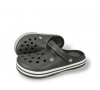 Крокси чоловічі чорні сабо великими дірками crocs чоловічі літні гумові ляпанці медичні
