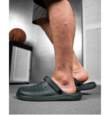 Крокси чоловічі хакі зелені сабо "Like Crocs" для чоловіків