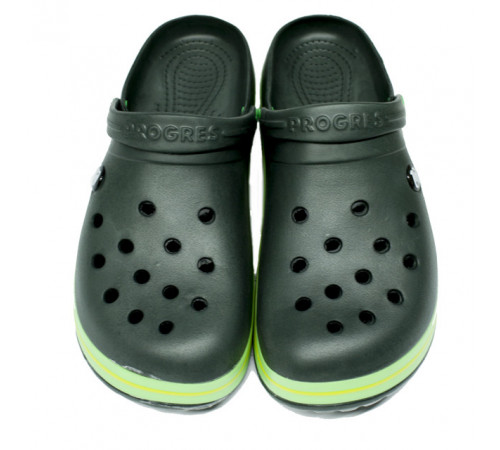 Купити крокси чоловічі хакі зелені сабо "Like Crocs" для чоловіків 44 р