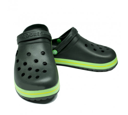 Купити крокси чоловічі хакі зелені сабо "Like Crocs" для чоловіків 44 р