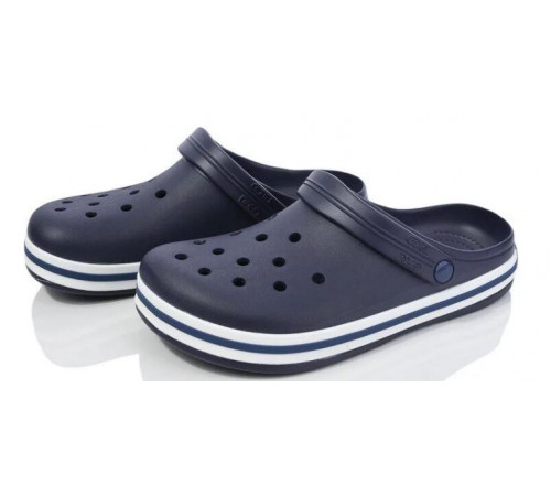 Мужские кроксы синие сабо "прогресс" с большими дырками crocs мужские летние 43