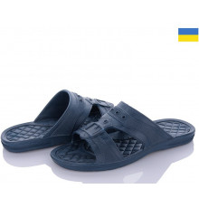 Гумові тапочки чоловічі сині пінка, капці чоловічі шлепанці піна