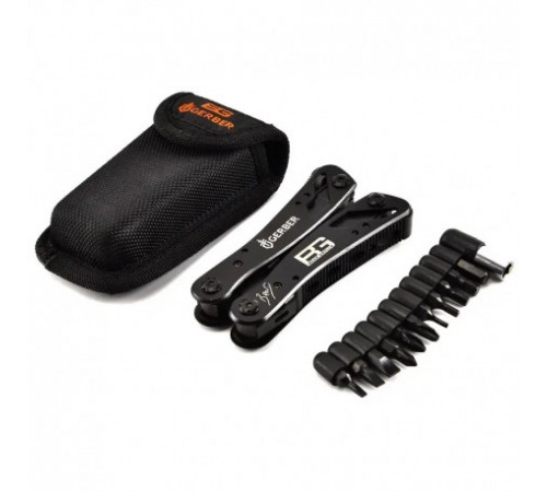 Мультитул плоскогубцы 18 в 1 GERBER Bear Grylls Black с набором бит.a 868,4203 за 480 грн